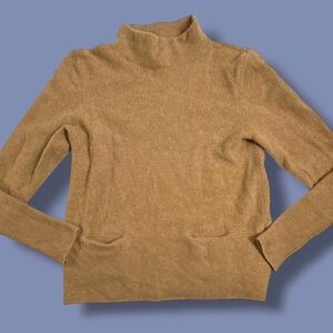 Maison 123 Women Brown Wool Cashmere pockets Jumper Sweater F38 D/B 36 *read*